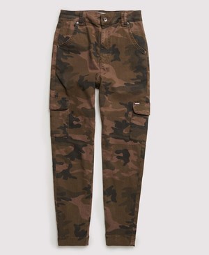 Superdry 90's Cargo Női Nadrág Fekete/Camo | IOSZP0762